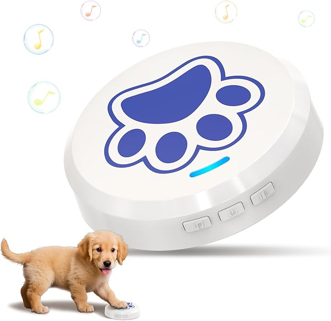 ChunHee Dog Training Bells for Door - Dog Door Bell for with 28 Custom Sounds | Dog Bell for Door Potty Training | Chew-Proof & Adjustable Volume (0-115dB) | Teach Puppies to Signal to Go Outside