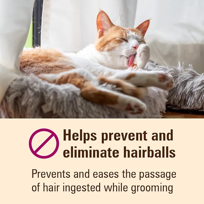SENTRY PET CARE Sentry Hairball Relief for Cats,Malt Flavor,4.4 Ounces