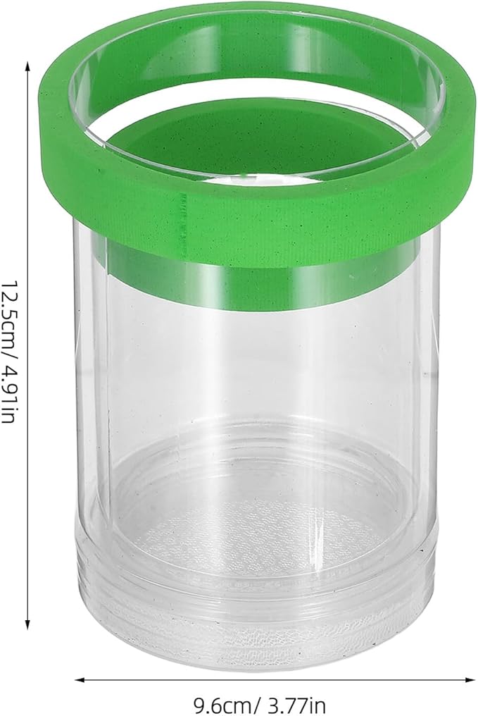 Fish Breeding Box Floating Incubator with Divider and Egg Net, Small Green Aquarium Hatchery Isolation System for Guppy Fry and Small Fish Tanks