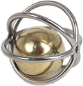Fosrion Heavy Duty Stainless Steel Bird Toy for Large Parrots - Chew-Proof Foraging Ball with Bell for Macaws, Cockatoos, African Greys (Large)
