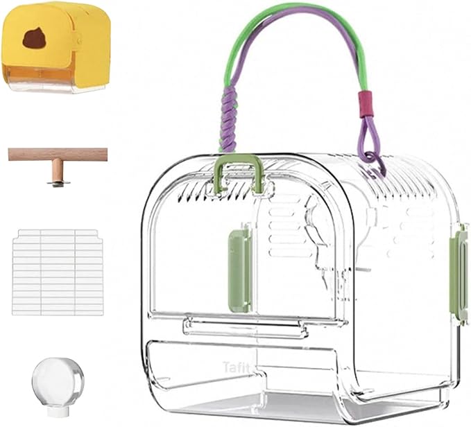 Security Pet Satchels Large Capacity Slings Ventilated Travel Carriers for Outdoor Bird Excursions Outdoor Bird Carriers
