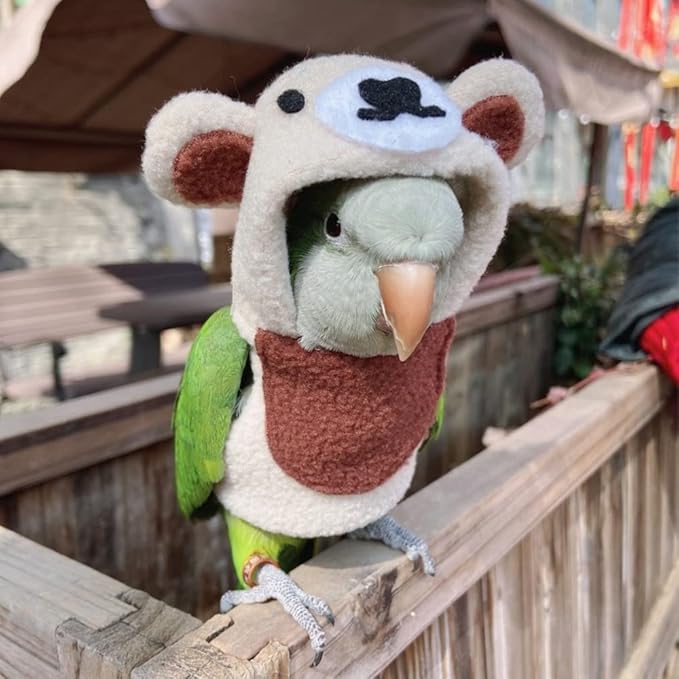 Bird Costume Bird Diaper Flight Suit Bird Bear Shape Bird Clothes Cosplay Photo Prop for Parrots Lovebird Parakeet Cockatiel Small Animals Apparel (with Diaper,Lorikeet)