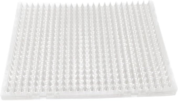 8Pcs Cat Mat, Pet Deterrent Mats for Cats and Dogs, Interlocking PVC Scat Mat with Large Coverage Area, Indoor Outdoor Use for Garden Patio Yard Protection