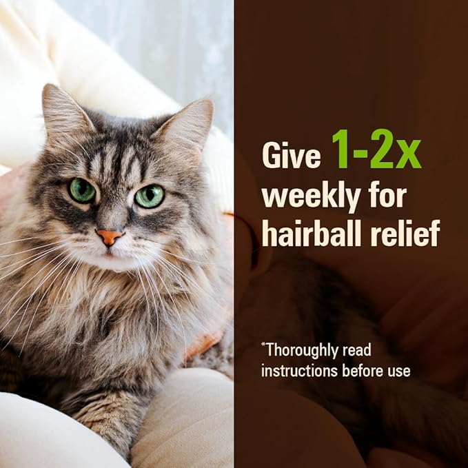 SENTRY PET CARE Sentry Hairball Relief for Cats,Malt Flavor,4.4 Ounces