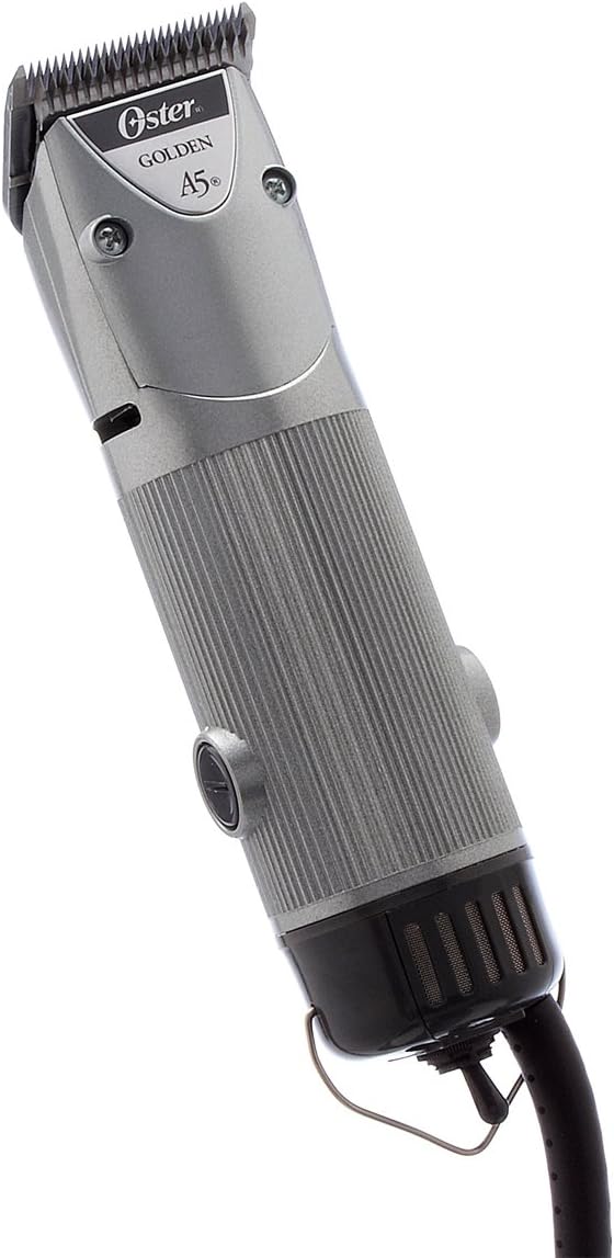 Oster Clipmaster Hair Clippers for Large Dog, Cat, and Pet Grooming with Detachable Blade for Thick Coats, Gray