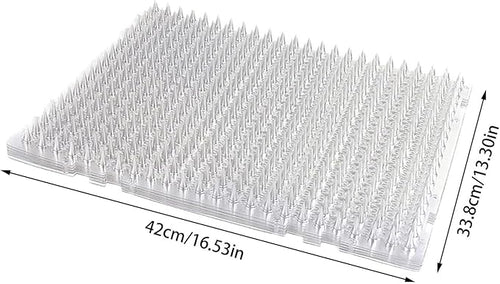 10-Pack Cat Deterrent Spike Mats, Plastic Thorn Strips to Keep Cats Off Furniture, Beds, Counters, Protective Mat for Sofas, Tables, and Gardens