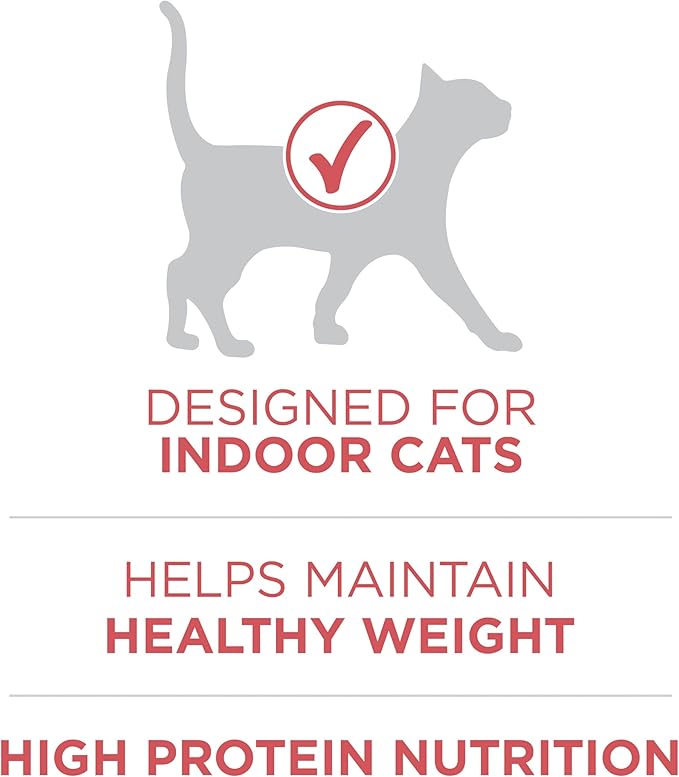 Purina ONE Natural Low Fat, Indoor Dry Weight Control High Protein Cat Food Plus Indoor Advantage With Real Salmon - 7 lb. Bag