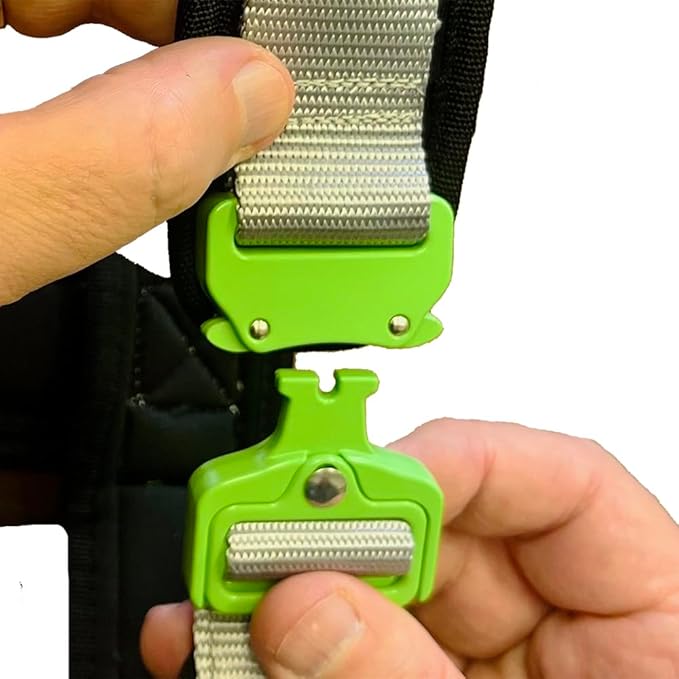 Ultimate Urban Premium Dog Harness - No Choke/Pull/Escape Dog Harness with Adjustable Padding, Heavy Duty, Easy On/Off, High Strength Buckles, Emergency Handle and 3 Connect Points (Green, S)