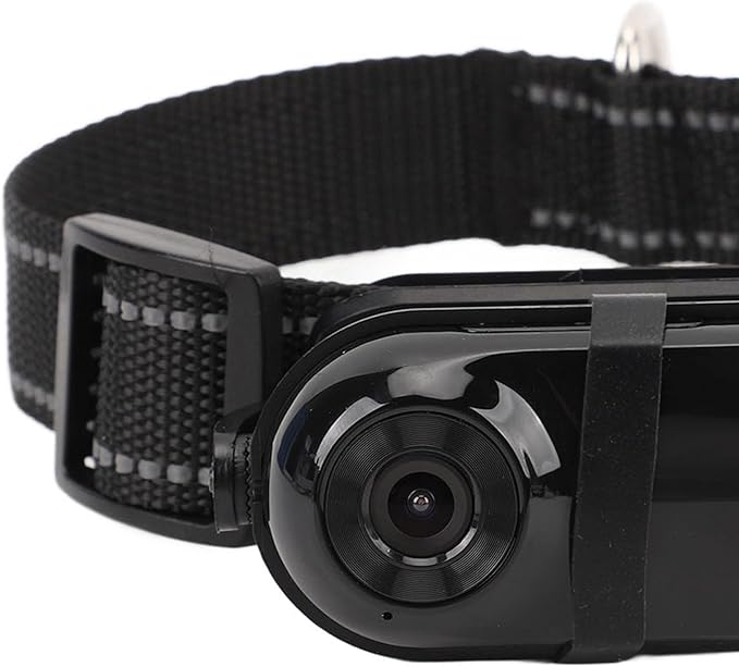 Cat Camera Collar, Pet Collar Camera with Memory Card, HD 1080P Wire Less Dog Tracker Camera Adjustable Mini Action Camera for Video Records (128GB)
