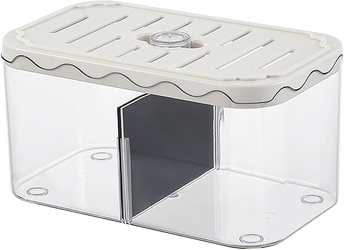 Aquarium Breeding Box Small Fish Tank Multifunction Table Centerpieces Acclimation Hatchery for Clownfish Home, White