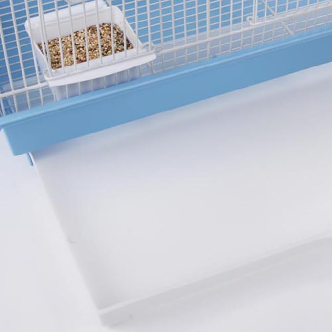 Prevue Hendryx SP1804TR-2 Triple Roof Bird Cage, Teal and White, 1/2"