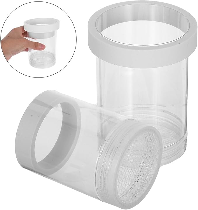 Milisten Aquarium Fish Breeding Box Floating Egg Incubator Isolation Chamber for Guppy and Small Fish Hatchery White Small Size