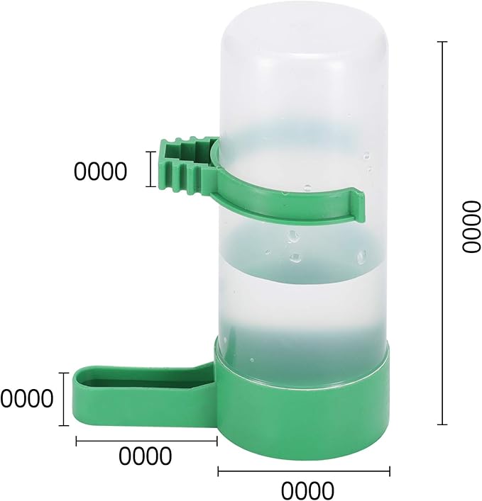 Lamoutor 4Pcs Bird Water Feeder Plastic Drinker Feeder Water Clip for Parrots Budgie Cockatiel Lovebirds