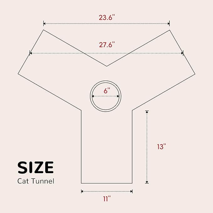 Tempcore Pet Tunnel Tube Toys 3 Way Collapsible, Cat Tunnels for Indoor Cats，Kitty Bored Pet Toys Peek Hole Toy Ball, Puppy, Kitty, Kitten, Rabbit