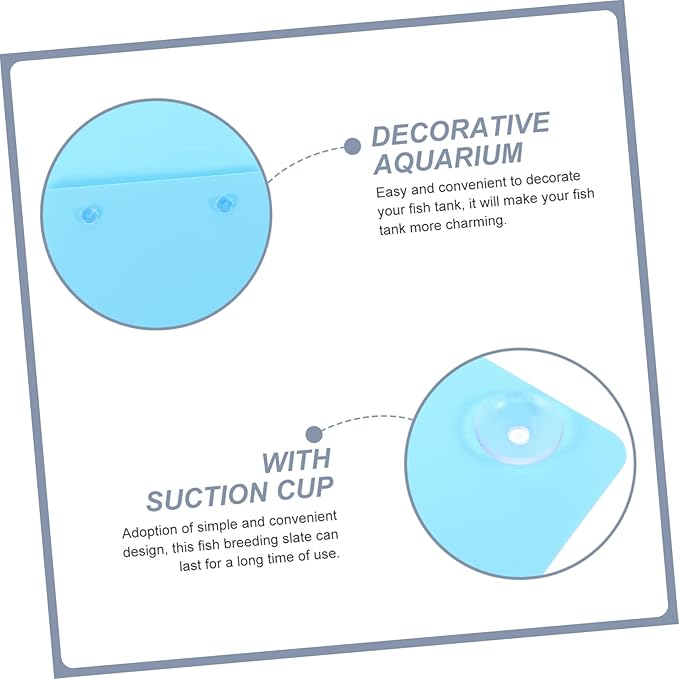 DOITOOL 4pcs Fish Tank Plate for Guppies Live Breeding Suction Cup Installation Plastic Fish Breeding Supplies