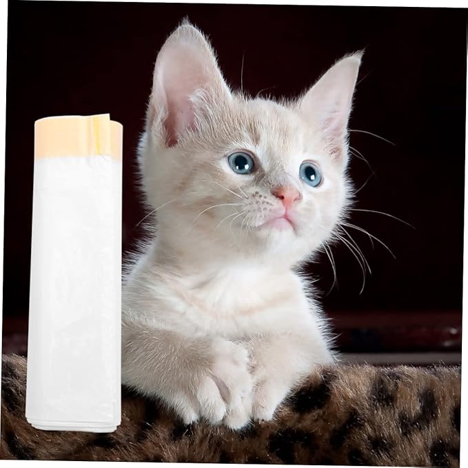 1roll Cat Litter Cleaning Bags Practical Pouches for Easy Litter Disposal Roll Cat Owners and Travel
