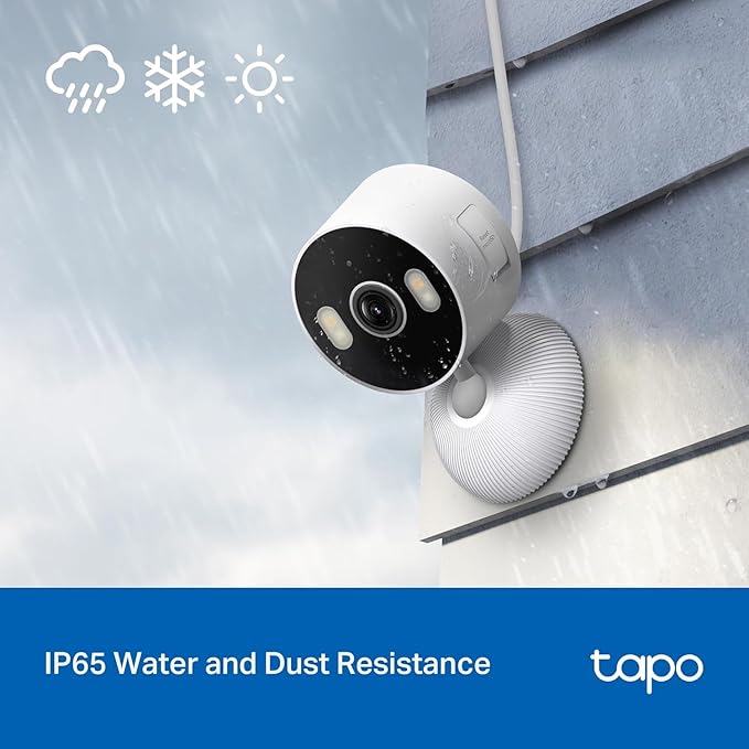 Tapo 2K Indoor/Outdoor Wired Security Camera - Works as a Baby Monitor & Pet Camera, Person/Motion/Baby Cry Detection, 2-Way Audio, Siren, Subscription-Free SD Storage or Optional Cloud, C113 (2-Pack)