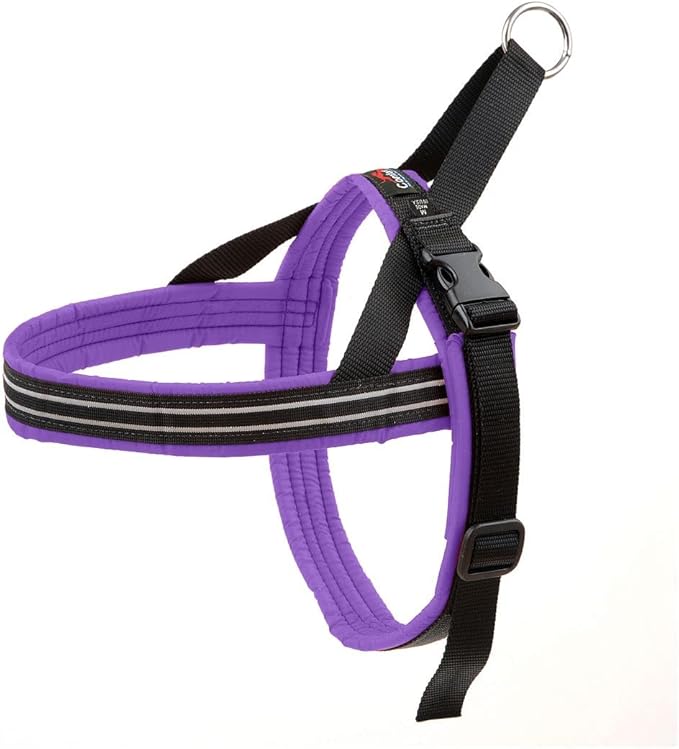ComfortFlex Sport Dog Harness – No-Choke, Fully Padded, Non-Chafing Harness with Control Handle – Reflective, Lightweight, Adjustable for Active Dogs - XLarge, Purple