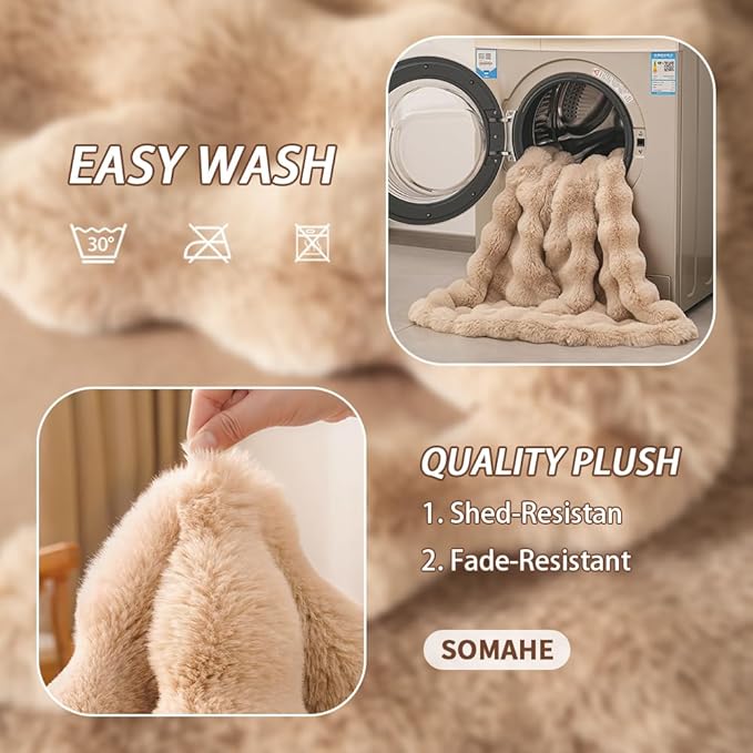 Dog Blanket Self-Warming Throw for Medium & Large Dogs, Dual-Side Sherpa Plush, Thick Crate Bed Cover & Car Seat Mat, Anti-Static Machine Washable No Shrink, 39x30 Inch Coffee