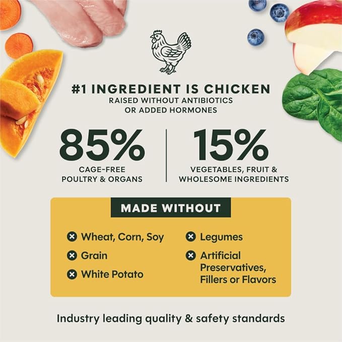 Instinct Freeze-Dried Meals, FreshDried Bites, Natural Dog Food, Grain-Free - Cage-Free Chicken, 25 oz. Bag