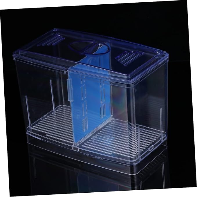 SUPVOX Transparent Small Hatching Box for Betta Fish Functional Aquarium Breeding Tank with Independent Incubator for Enhanced Fish Survival Rate and Easy Cleaning
