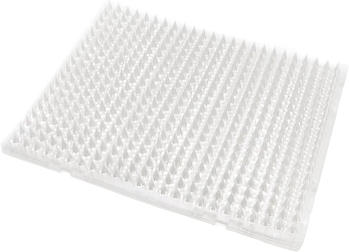 8Pcs Cat Mat, PVC Recyclable Deterrent Scat Mat for Cats Dogs, Effective Prevention for Indoor Outdoor Use, Large Coverage Area with Interlocking Design, Rugged and Relia