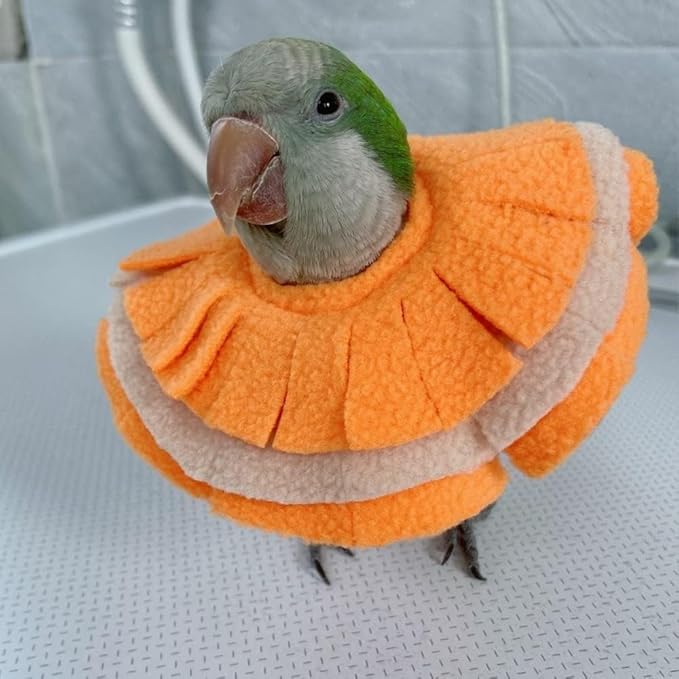 Bird Collar Anti Bite Elizabethan Recovery Cone, Bird Neck Protector for Feather Plucking, Bird Neckwear Full Body Shield for Parakeet Color Randomly (Mynah)