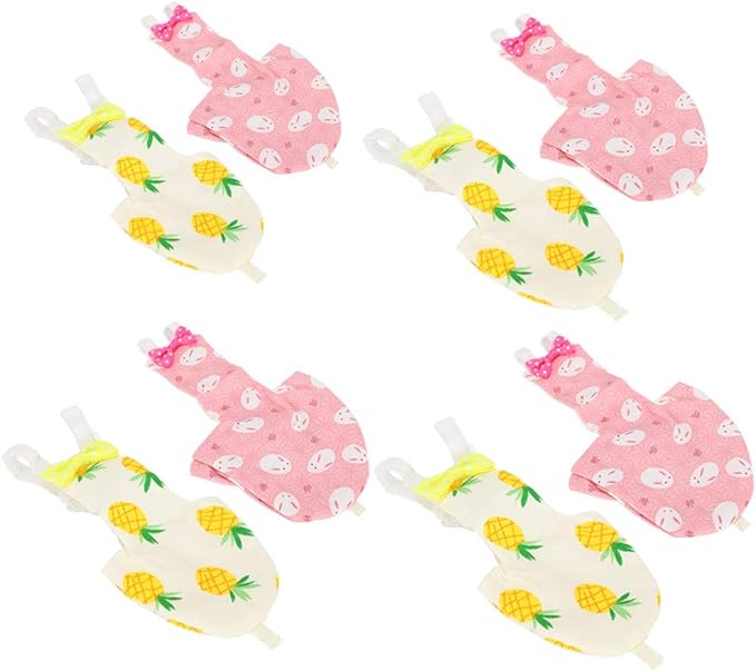 Pet Bird Cute Diaper, Parrot Diaper Flying Costume Reusable Diapers Bird Diapers Flight Suite for Parrots Pigeons Pet Supplies (M Yellow)