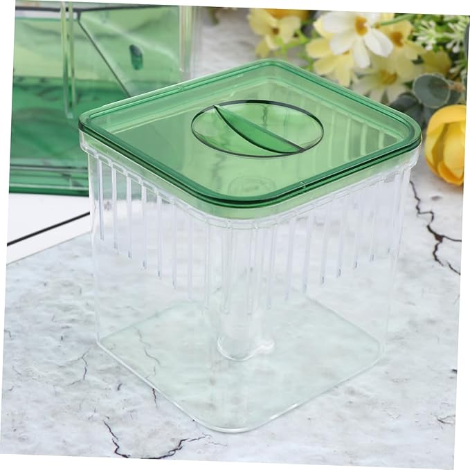 Totority Small Fish Tank Breeding Box Aquarium Incubator Box Isolation Rooms Fish Eggs Breeding Tank for Betta Acrylic