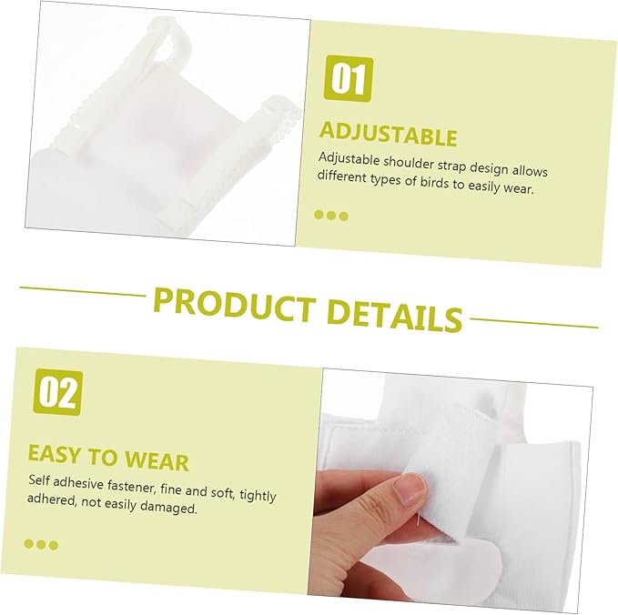 Yardwe Bird Diaper for Parrots and Parakeets Breathable Liner Bow Design for Outdoor