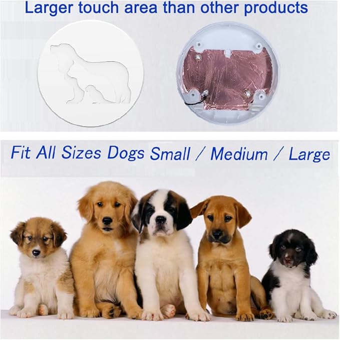 EverNary Dog Door Bell for Potty Training to Go Outside, WiFi Doggie Door Bell, Wireless Doggy Doorbell with Phone App,Waterproof Touch Button with Large Activate Range (1 WiFi Receiver 1 Button)
