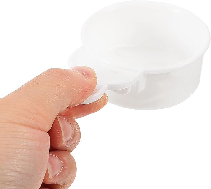 BESTonZON 2pcs Bird Feeder and Water Dispenser Cups for Cage Small Parakeet Food and Water Feeding Bowls Plastic Bird Feeding Watering Supplies for Small