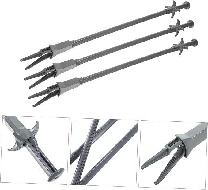Happyyami 3pcs Terrarium Tools Long Feeding Tongs for Aquarium Cleaning Durable Non-slip Tweezers for Fish Tank Supplies Ergonomic Aquarium Accessory Easy to Use