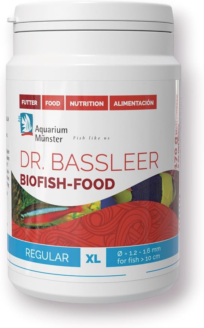 Bassleer Regular BioFish Food - Formulated for Optimal Fish Health (X-Lrg, 170g)