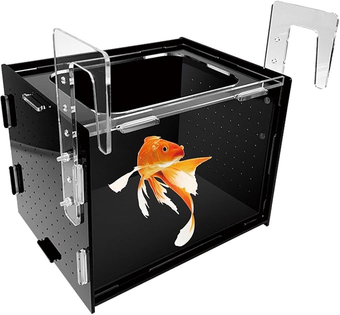 Fish Breeding Box, Fish Isolation Box, Sturdy Separation Easy Installation Clear Hanging Incubator for Clownfish Betta, 30x20x20cm