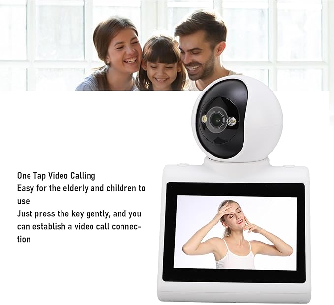 PUSOKEI Two Way Video Camera,2MP HD 1080P Pet Dog Camera, Smart Video Calling Monitor with Motion Zone, Voice Calling for Home Security & Family Communication (64GB)