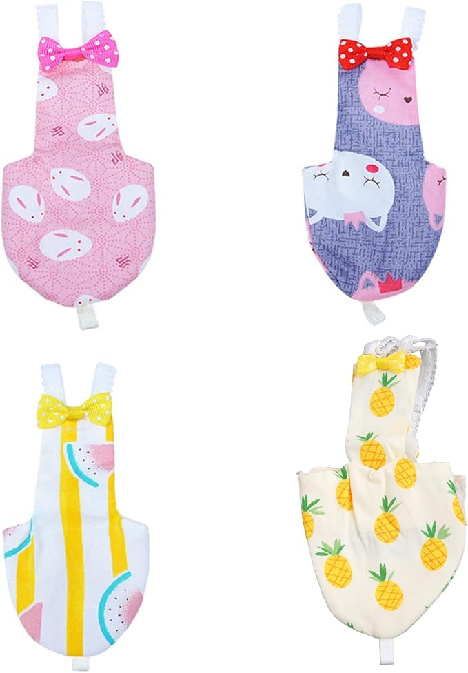 Bird Parrot Diaper Flight Suit Nappy Clothes for Green Cheek Conure Parakeet Cockatiel for Small Birds 4 S