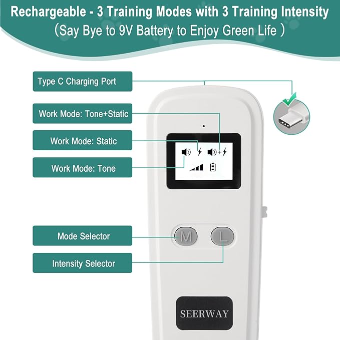 SEERWAY 2 Rechargeable Pet Shock Mats Same Size, Cat Repellent Pad, Cat Deterrent Mat, Electric Training Mat Keeps Dogs and Cats Off Sofa, Couch, Bed and Countertop, 3 Training Modes with 3 Intensity
