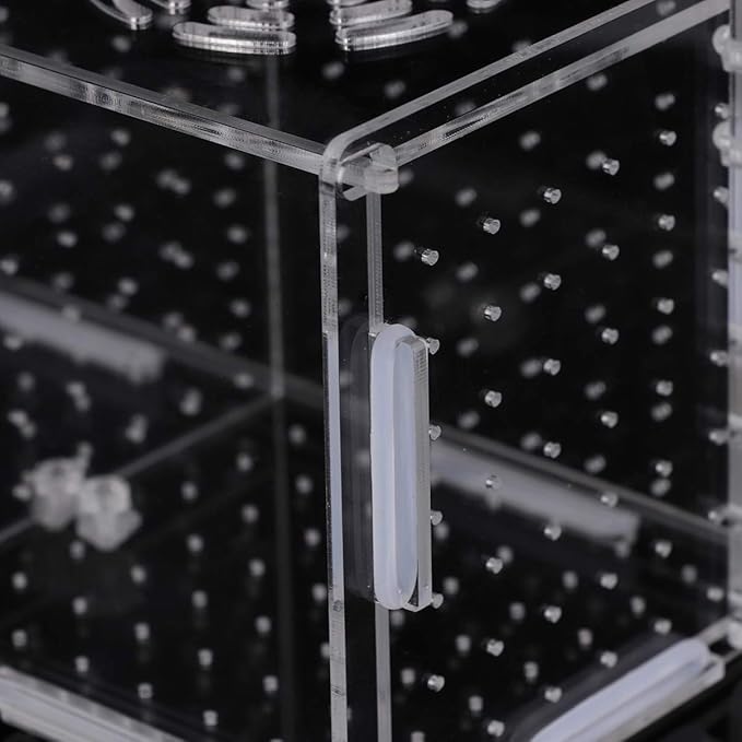 Aquarium Fish Breeding Box - Transparent Acrylic Fish Tank Hatchery Hanging Incubator for Shrimp Clownfish (Hook 201011cm)
