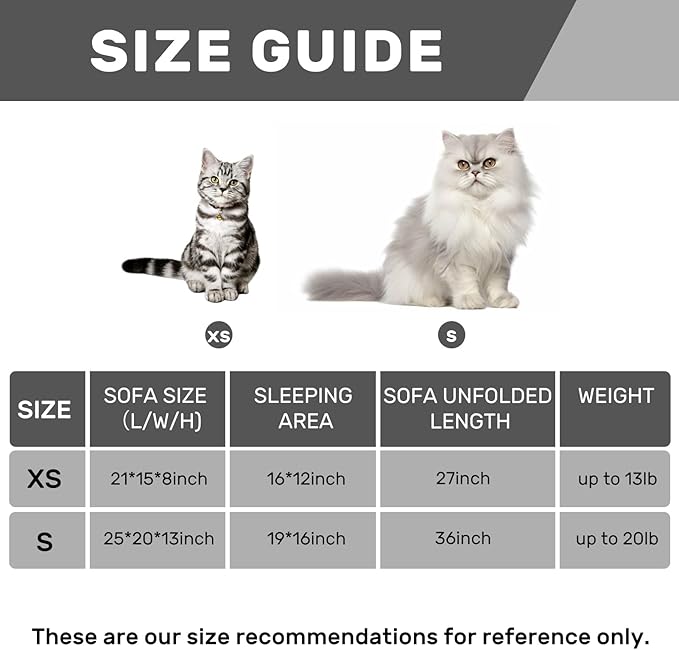 Hollypet Cat Bed Fluffy Plush Mutifuctional Double-Layer Soft Pet Couch Orthopedic Sofa Nest Beds for Small Cats and Dogs, Snow Leopard (21x15x8 inch)