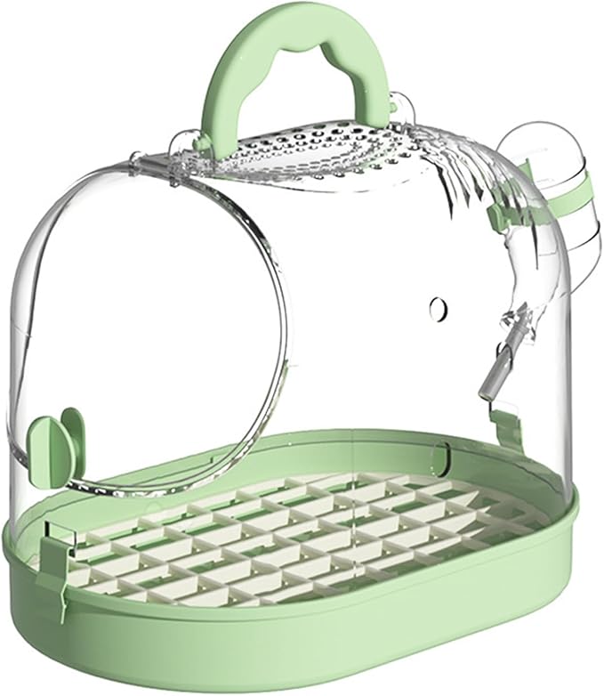 Portable Clear Bird Parrots Transport Cage Window Ventilated Carriers Bag Breathable Bird Travel Bag for Large Birds