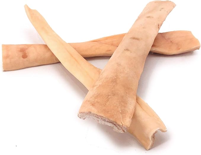 ValueBull Beef Cheek Slices, Long Lasting Dog Chews, Thick 9-10 Inch, 120 Count Bulk Pack - Long Lasting Dog Chews, Rich in Collagen, Single Ingredient, Cleans Teeth