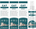 Effective Cat Deterrent Spray, Natural Cat Repellent Indoor Outdoor, Safe Cats Scratch Deterrent for Furniture, Cats Spray Deterrents for Urine Marking in House, 3.38 FL Oz (2)