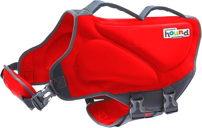 Outward Hound Dawson Swim Red Dog Life Jacket, Large
