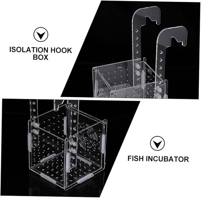 2pcs Transparent Fish Tank Breeding Isolation for Protecting Fish and Ensuring Water Aquariums