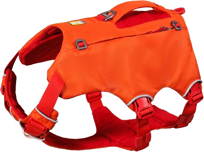 Ruffwear Palisades Dog Backpack, Multi-Day Pack with Removable Saddlebags, Breathable Adjustable Harness, Reflective Trim, Red Currant, Large/X-Large