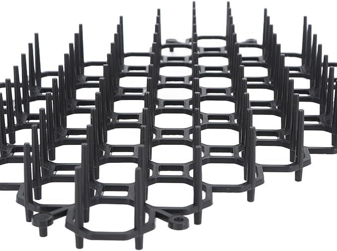 12Pcs Cat Deterrent Mat with Spikes, Anti Cat and Dog Training Mats for Indoor and Outdoor Use to Protect Plants and Furniture
