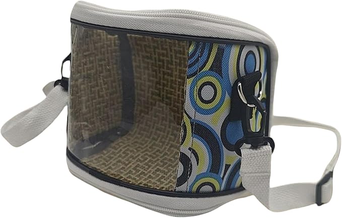 Bird Cage, Breathable Mesh Top, 16x9x13cm, Lovebirds Enclosure, Cockatiel Carrier, Secure Zipper System, for Vet Visit, Short Trips, Walking, Pet Parents, Travelers