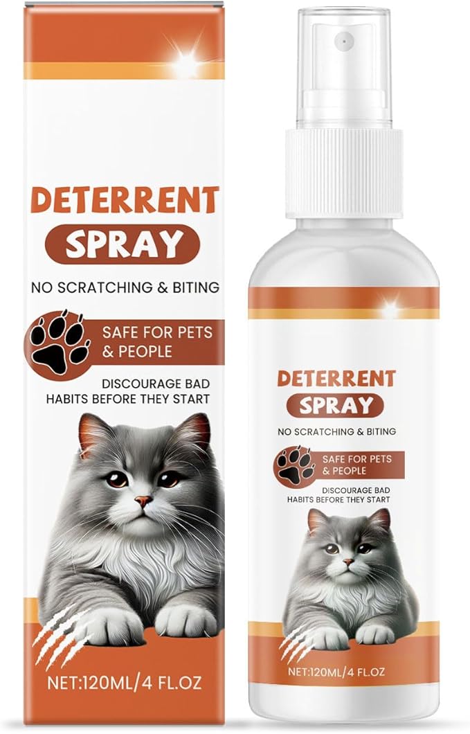 4floz Cats Sprays Indoor Pet Deterring Citrus Scented Extracts for Furniture Protections AntiClimbing Co