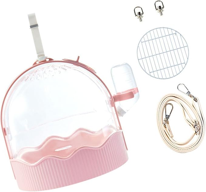 Pet Carriers Cage Portable Cage Parrot Bird Carrier Outdoor Travel Camping Bird Parrot with Water Bottle Small Pet Supply Small Large Cages and Habitats Cages and Habitats